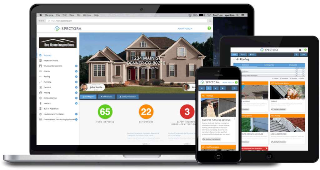 Our Spectora reports can be viewed on any device!